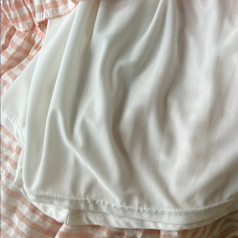 Moon River Peach Striped Midi Dress - Picture 9 of 11